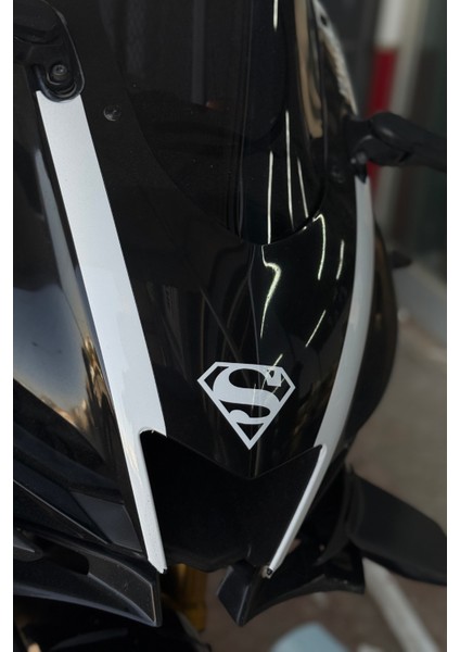 Motor-Araba-Laptop Için Beyaz Superman Sticker ( 8CMX6CM) 1 Adet modelleri