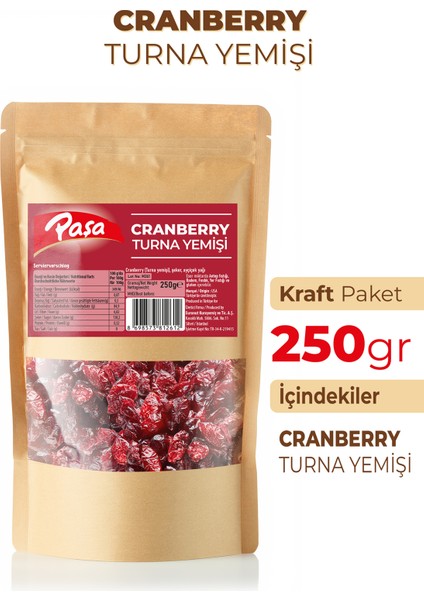 Kurutulmuş Turna Yemişi (Cranberry) 250 gr fiyatları