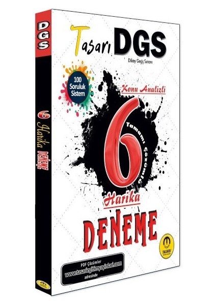 Tasarı Dgs Konu Analizli 6 Harika Çözümlü Deneme