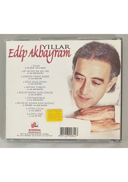 Edip Akbayram Yıllar CD (Orijinal 1997 Dönem Baskı Cd) fiyatları
