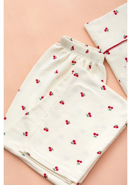 Uzun Kol Gömlek Yaka Kadın Pinterest Pijama Takımı - Kadın Pijama- Geniş Beden Aralığı