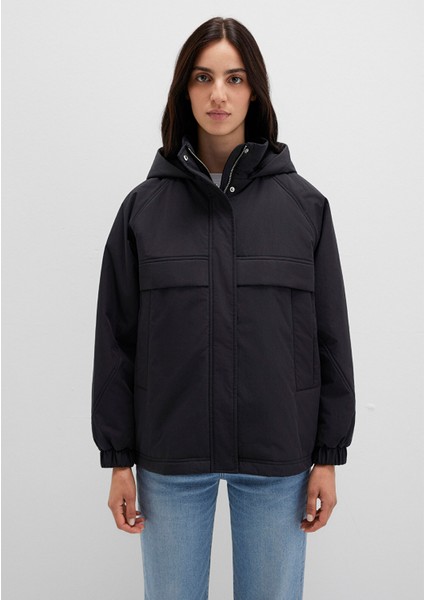 Su Itici Kapüşonlu Siyah Ceket 1110348-900 indirimleri