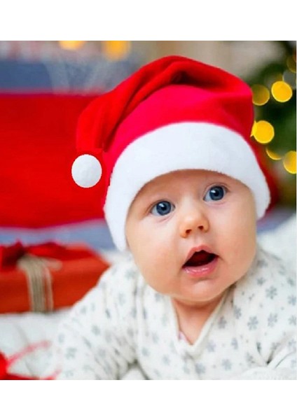 Bebek Noel Baba Şapkası Polar