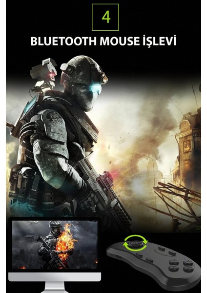 CPT16 Shinecon SC-B01 Sanal Gerçeklik Gözlüğü Kumandası - Siyah