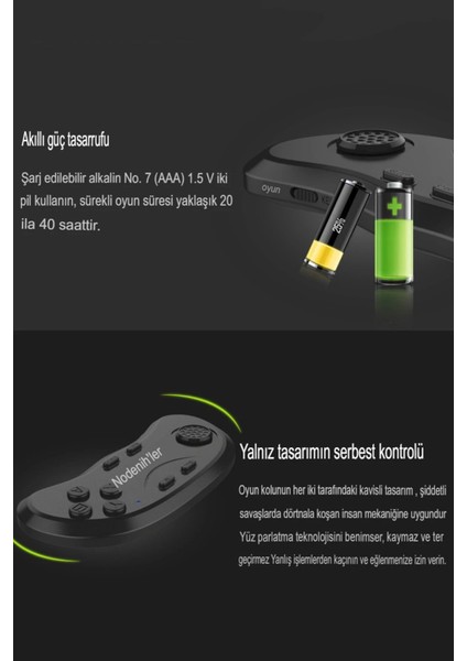 CPT16 Shinecon SC-B01 Sanal Gerçeklik Gözlüğü Kumandası - Siyah