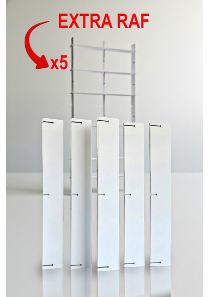 Extra Raf Kapı Arkası Düzenleyici Için (5 Adet)