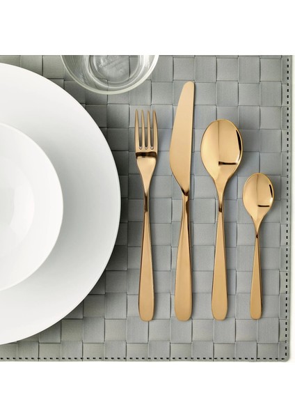 Tıllagd 6 Kişilik Çatal Bıçak Takımı Pirinç Rengi 24 Parça fiyatları