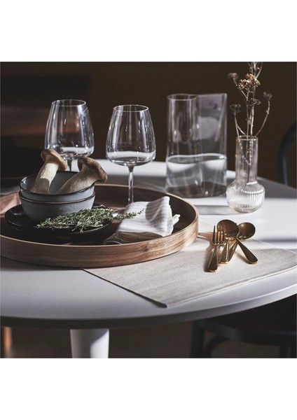 Tıllagd 6 Kişilik Çatal Bıçak Takımı Pirinç Rengi 24 Parça