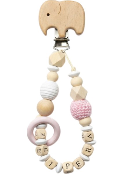 Fitifitibebe Doğal Ahşap Emzik Zinciri - Isme Özel Emzik Askısı Ahşap Emzik Zinciri Emzik Tutucu fiyatları