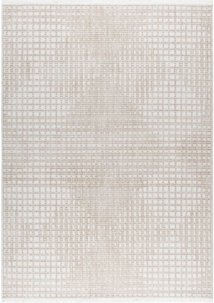 Rio C2599A Bej Beyaz Serisi Salon Oturma Yatak Odası Halısı