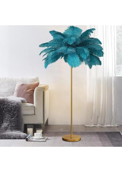 Yeşil Deve Kuşu Tüyü Lambader fiyatları