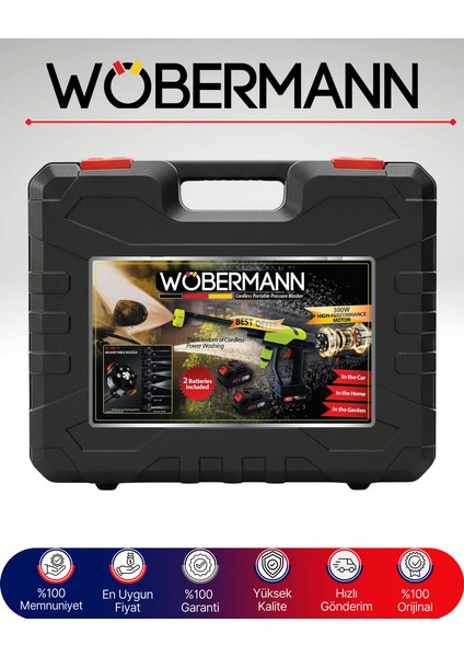 48VF Şarjlı Basınçlı Yıkama Makinesi | Kablosuz Su Tabancası | Çift Bataryalı modelleri