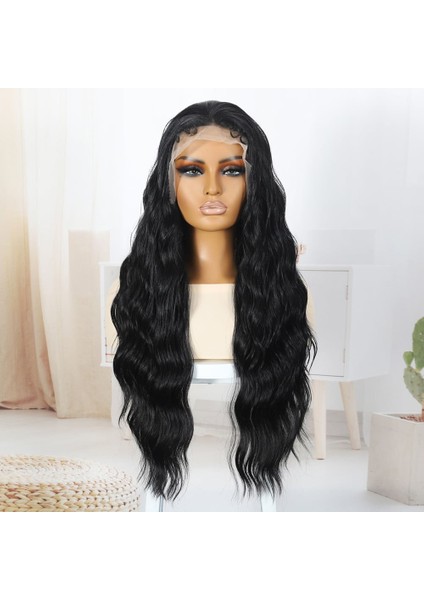 Siyah Bebek Saçlı Fiber Sentetik Tül Peruk fiyatları