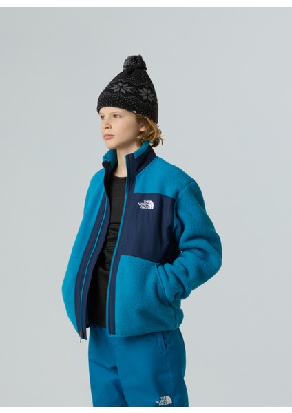 Düz Mavi Erkek Çocuk Polar Üst NF0A8AZGDDI1-B Yumıorı Full Zıp Jac modelleri