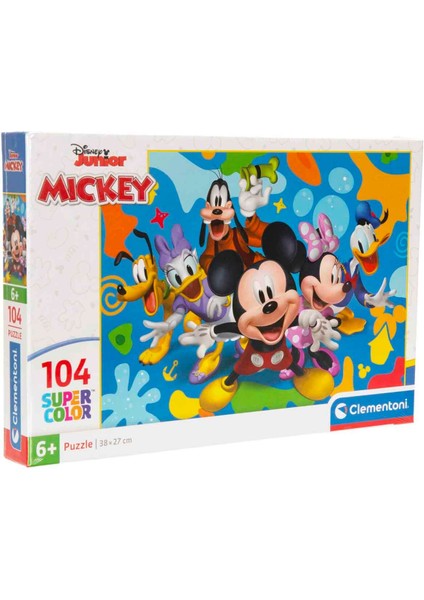 104 Parça Supercolor Puzzle: Mickey And Friends