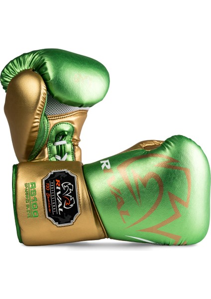 RS100 Green Professional Sparring Boxing Gloves (Ipli)