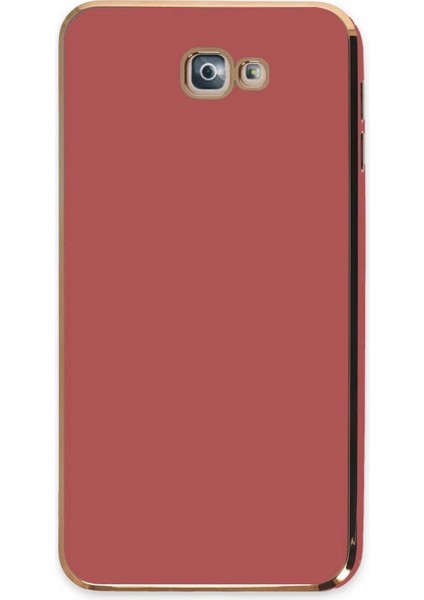 Samsung Galaxy J7 Prime Kılıf Volet Silikon - Kırmızı (K95)