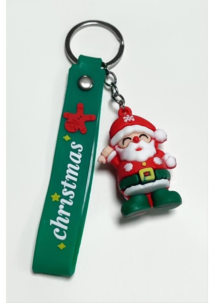 Noel Baba Yılbaşı Silikon Anahtarlık