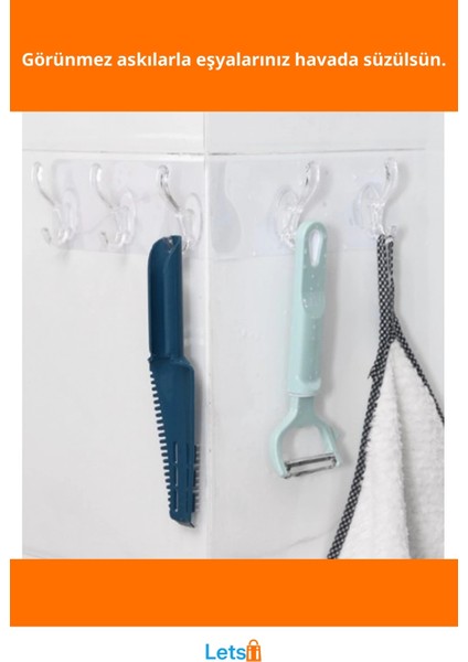 Şeffaf Yapışkanlı Çok Amaçlı Mutfak Askısı fiyatları