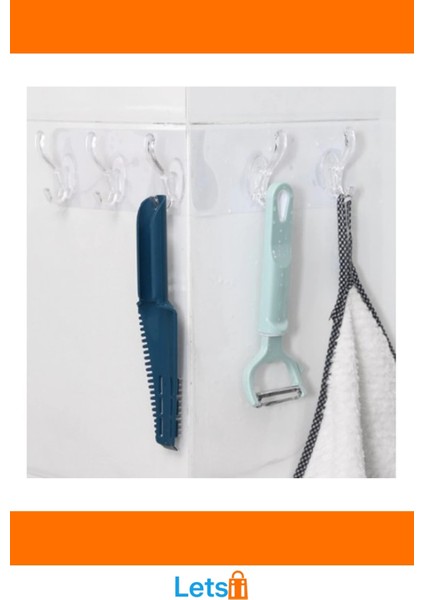 Şeffaf Yapışkanlı Çok Amaçlı Mutfak Askısı modelleri