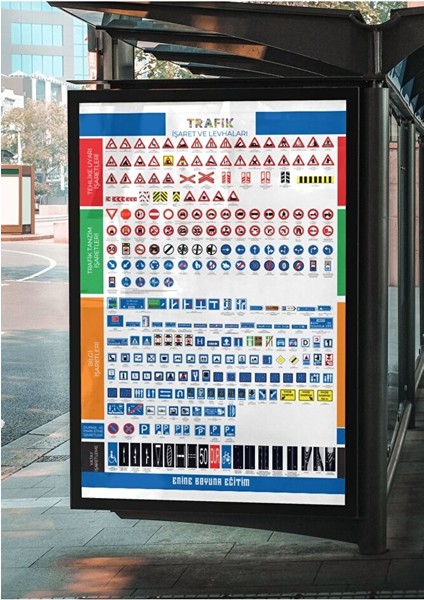 Trafik Işaretleri Afişi (Trafik Işaretleri Poster) fiyatları