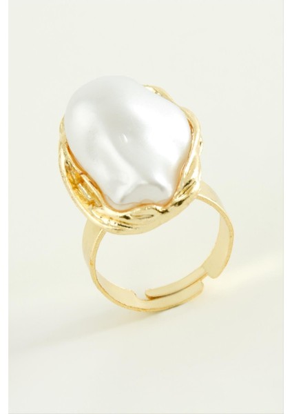 Oval Inci Metal Yüzük