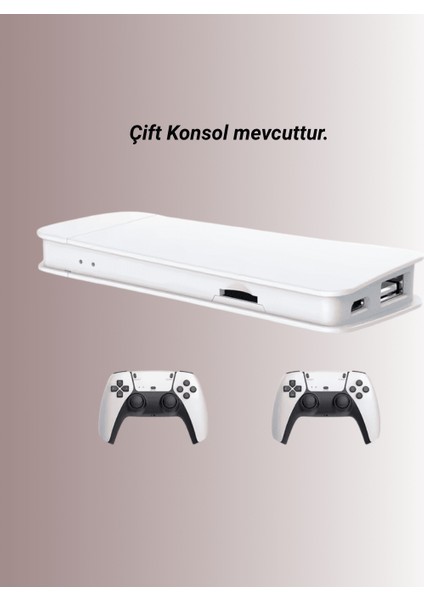 M15 Retro Konsol – 20.000 Oyunlu Çift Gamepadli 4K HDMI - M155R986-K61155 modelleri