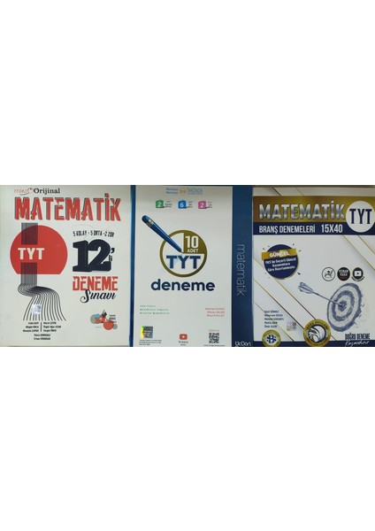 Bilgi Sarmal Yayınları+Mikro Orjinal+Üç Dört Beş Tyt Matematik Branş Denemeleri 3 Lü Set