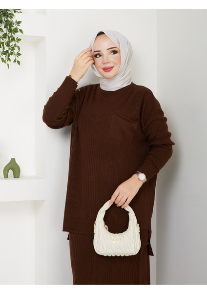 3402 Tek Cepli Fitilli Etekli Triko Takım fiyatları