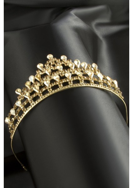Lüks Taşlı Gelin Tacı