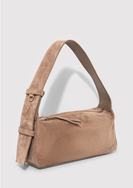 Süet Deri Kahverengi Kol Çantası 1913697-70367 fırsatları