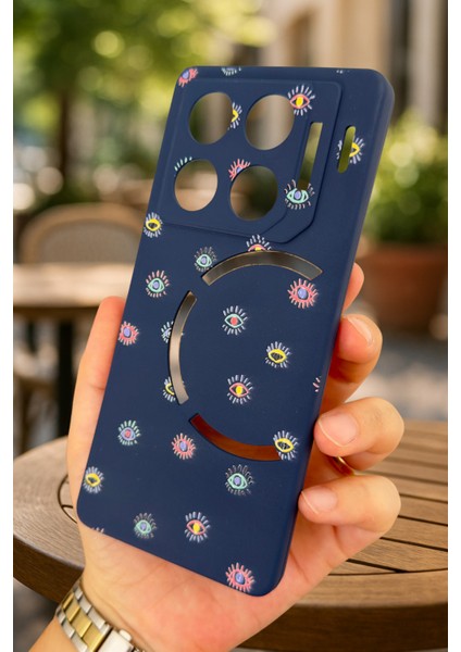 Infinix Gt 20 Pro-Mini Evıl Eye Desenli Silikon Darbe Emici Klasik Korumalı Rubber Kılıf modelleri