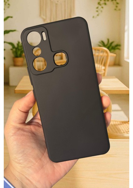 Infinix Hot 20i Uyumlu Silikon Darbe Emici Klasik Korumalı Rubber Kılıf