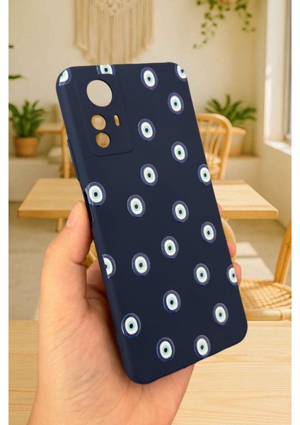 Redmi Note 12S - Nazar Boncuk Desenli Silikon Darbe Emici Klasik Korumalı Rubber Kılıf fırsatları