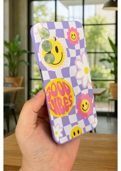 Samsung Galaxy A25 Uyumlu Good Vibes Silikon Darbe Emici Klasik Korumalı Rubber Kılıf modelleri