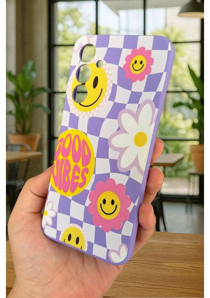 Samsung Galaxy A25 Uyumlu Good Vibes Silikon Darbe Emici Klasik Korumalı Rubber Kılıf fırsatları
