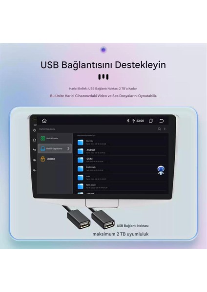 2005-2014 Volkswagen Passat Için 8+128GB, Gps, 10 Inç Carplay Destekli, Kameralı Multimedya Navigasyon Ekranı fırsatları