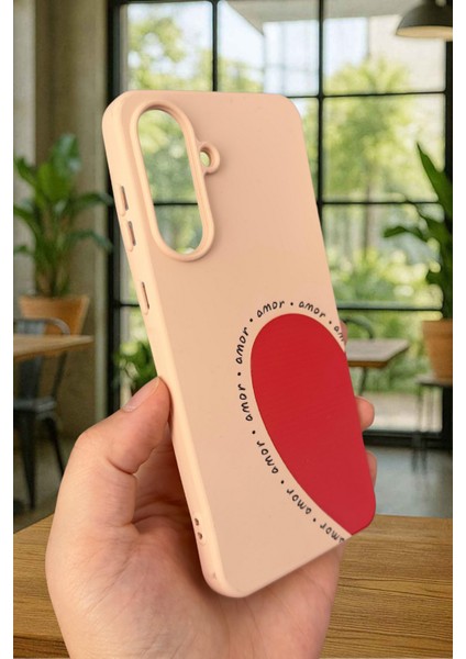 Samsung Galaxy A56 Uyumlu Amor Kalp Silikon Darbe Emici Klasik Korumalı Rubber Kılıf modelleri
