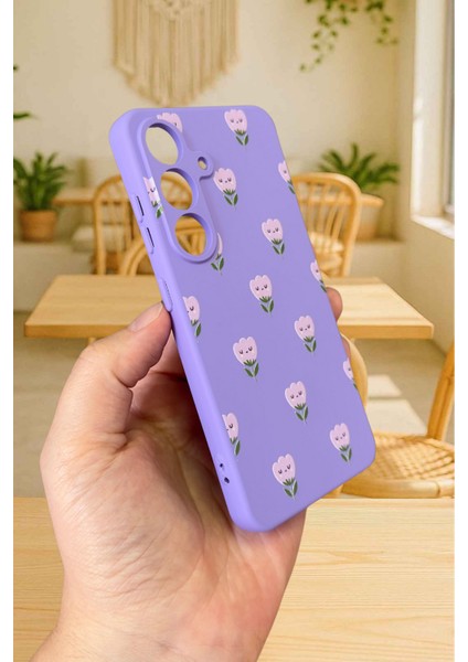 Samsung Galaxy M34 - Mini Lale Desenli Silikon Darbe Emici Klasik Korumalı Rubber Kılıf fırsatları