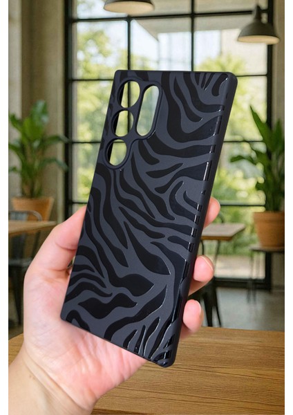 Samsung Galaxy S22 Ultra -Zebra Desenli Silikon Darbe Emici Klasik Korumalı Rubber Kılıf fırsatları