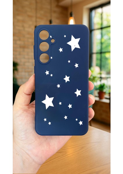 Samsung Galaxy S23FE -Mini Yıldız Desenli Silikon Darbe Emici Klasik Korumalı Rubber Kılıf fiyatları