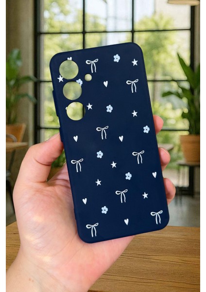 Samsung Galaxy S24 - Mini Fiyonk Desenli Silikon Darbe Emici Klasik Korumalı Rubber Kılıf