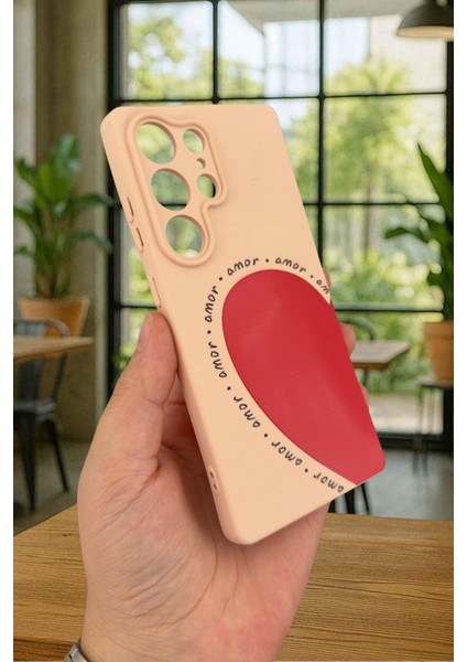 Samsung Galaxy S25 Ultra Uyumlu Amor Kalp Silikon Darbe Emici Klasik Korumalı Rubber Kılıf modelleri