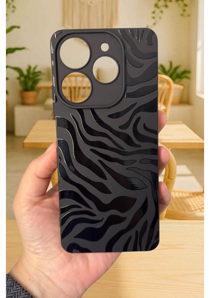 Tecno Spark 10 Pro Uyumlu Zebra Desenli Silikon Darbe Emici Rubber Kılıf fiyatları