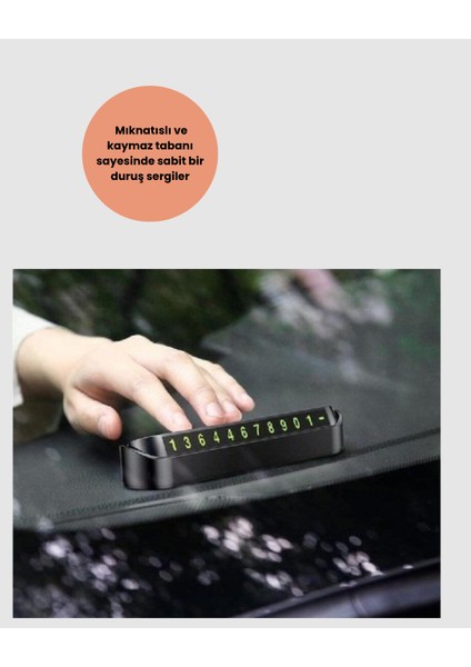 Fosforlu Işıltı ile Araç Içi Telefon Numaratörü – Güvenli Parkın Anahtar - M374B297-N73 fiyatları