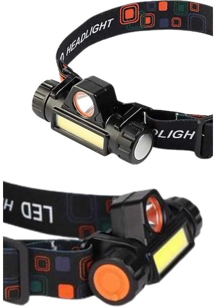 Ledli Şarjlı Kafa Lambası LED Şarjlı Su Geçirmez Kafa Feneri - M627R578-K08627 modelleri