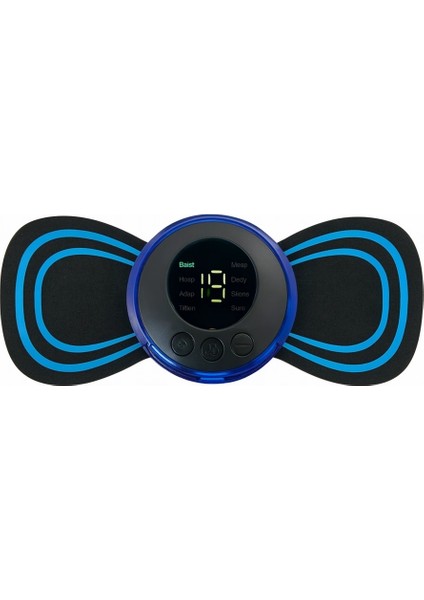 Buğz Kelebek Masaj Aleti Bel Sırt Bacak Kol Titreşimli Masaj Pedi Şarjlı 8 Modlu Vücut Tens Cihazı