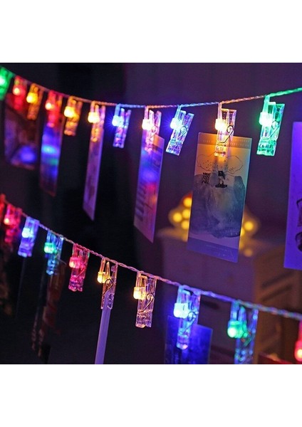 Işıklı Mandallı Albüm + Ipli Fotoğraf Çerçeveli 2 Ürün Seti Renkli P9Q2K3 modelleri