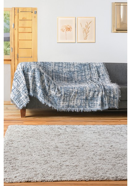 Pamuklu Lüks Kaymaz Koltuk Örtüsü | Koltuk Şalı | Çok Amaçlı Örtü