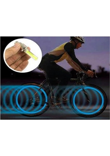 Dayanıklı Çelik Bisiklet Kilidi + Hareket Sensörlü Işıklı Sibop Kapağı 2 Adet - Çift Güvenlik Paketi AB45XZ fırsatları